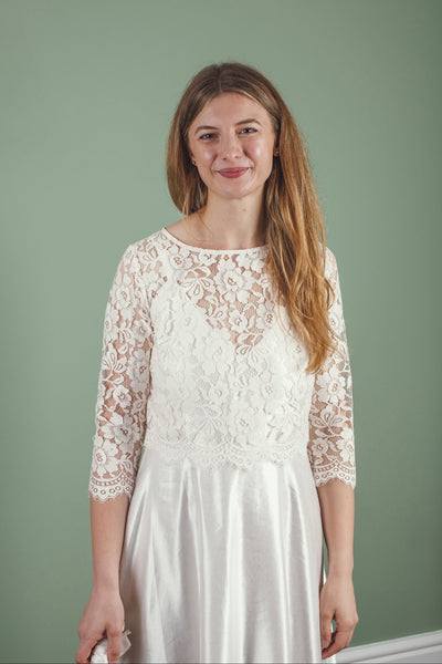 ‘Sophie' floral lace top