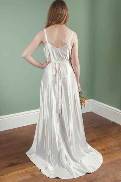 ‘Zante' Hemp/silk wrap bridal dress