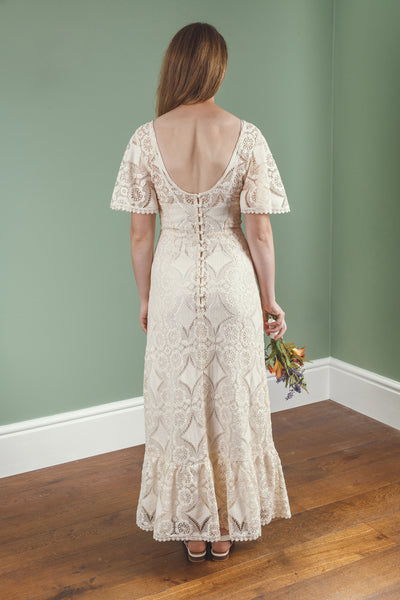 ‘Emily' cotton lace bridal dress