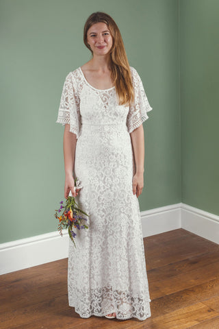 'Georgia' cotton lace bridal dress