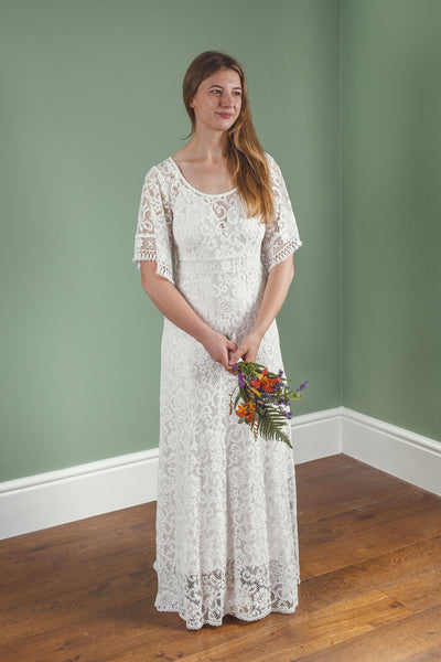 'Georgia' cotton lace bridal dress