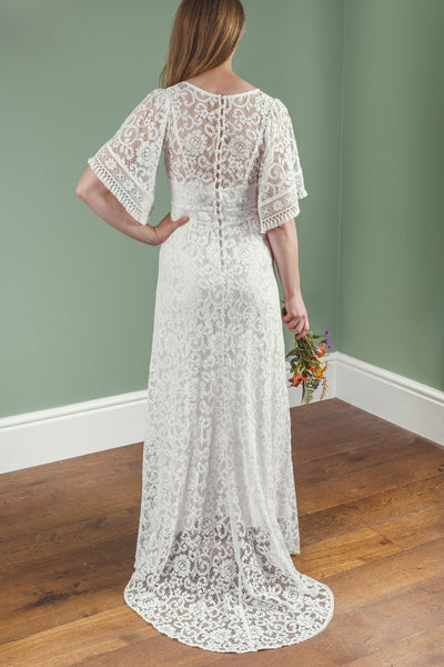 'Georgia' cotton lace bridal dress