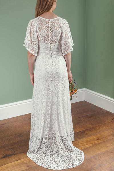 'Georgia' cotton lace bridal dress