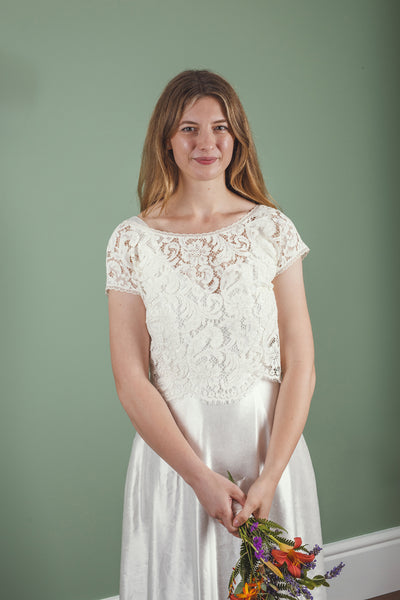 ‘Charlie' low back lace top