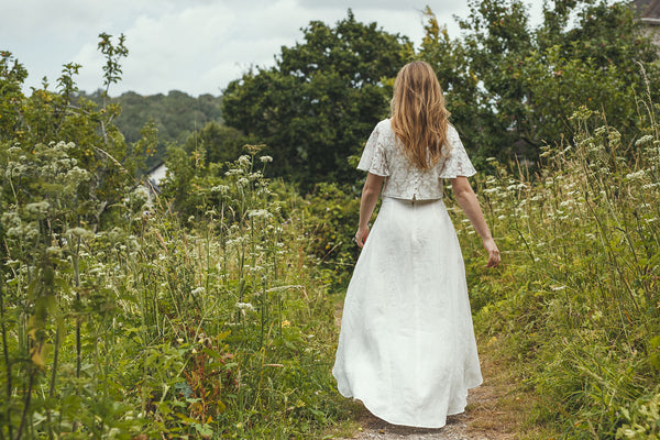 ‘Ithaca' linen bridal skirt