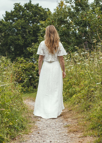 ‘Ithaca' linen bridal skirt