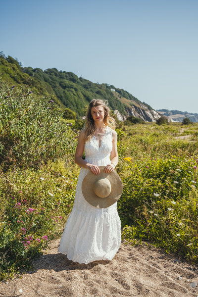 'Lark' Organic cotton embroidered dress