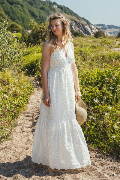 'Lark' Organic cotton embroidered dress