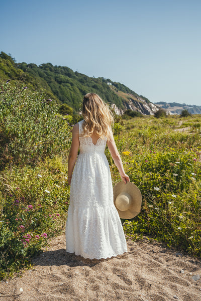 'Lark' Organic cotton embroidered dress
