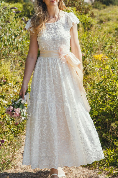 'Amelie’ Organic cotton embroidered dress