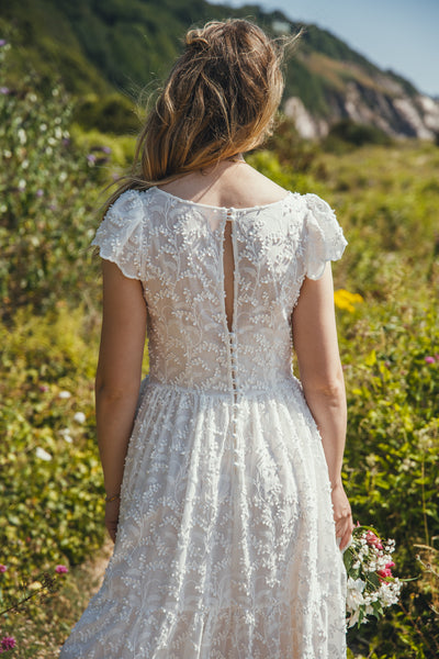 'Amelie’ Organic cotton embroidered dress