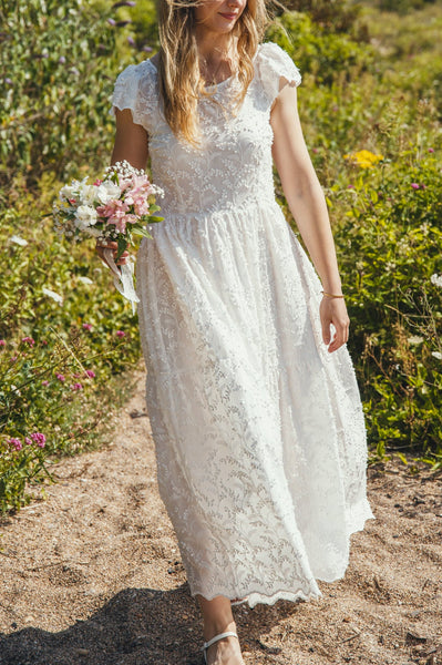 'Amelie’ Organic cotton embroidered dress