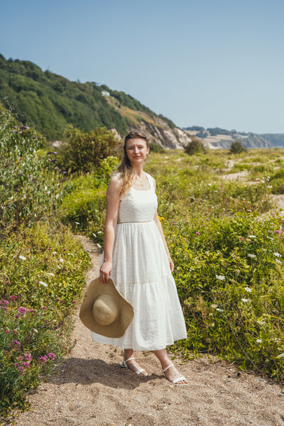 'Luna' Organic cotton embroidered dress