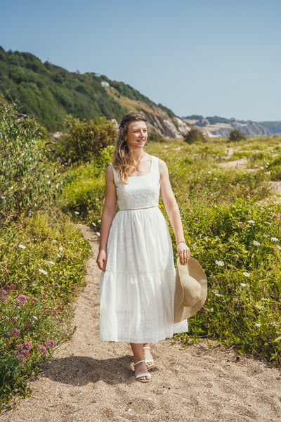 'Luna' Organic cotton embroidered dress