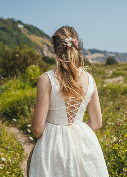 'Luna' Organic cotton embroidered dress
