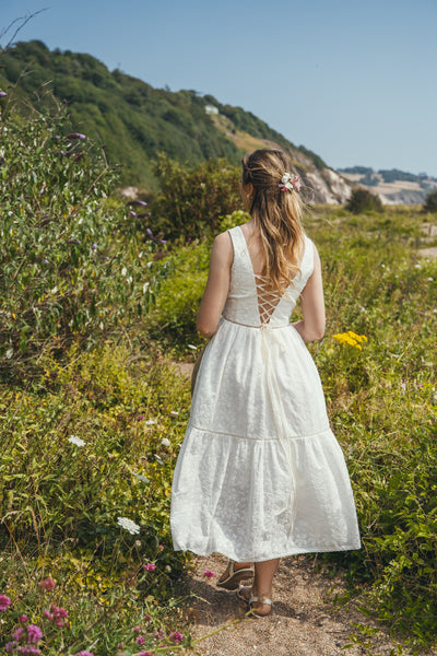 'Luna' Organic cotton embroidered dress