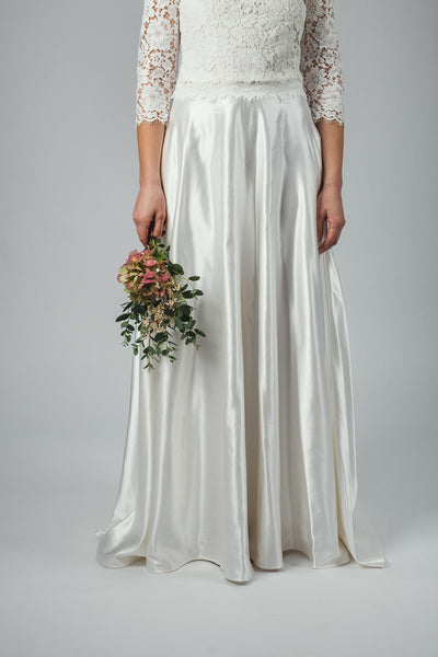'Katarina' organic cotton/silk bridal skirt