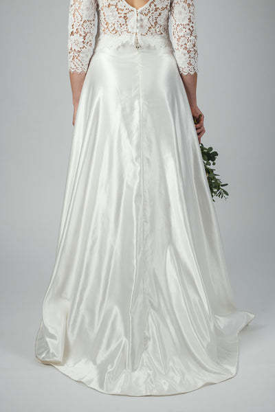 'Katarina' organic cotton/silk bridal skirt