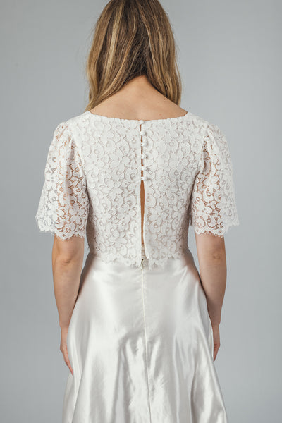 ‘Daisy' organic cotton lace top