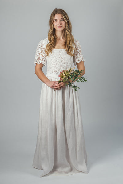 ‘Daisy' organic cotton lace top