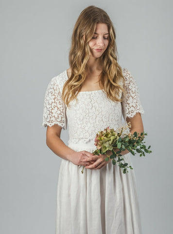 Cotton bridesmaid best sale dress