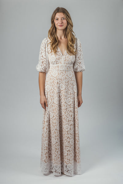 'Elodie' cotton lace dress