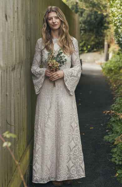 'Forest' cotton lace dress