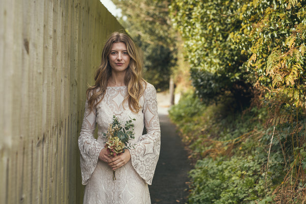 'Forest' cotton lace dress