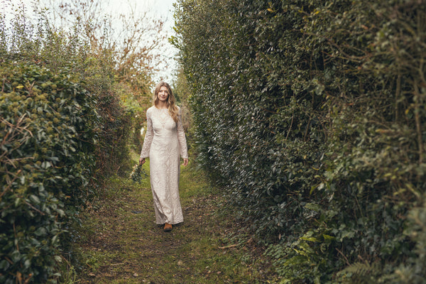 'Forest' cotton lace dress
