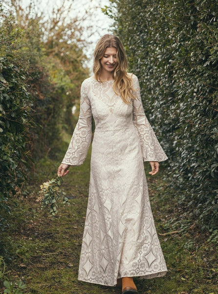 'Forest' cotton lace dress