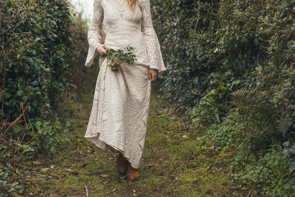 'Forest' cotton lace dress