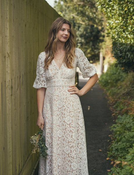 'Elodie' cotton lace dress