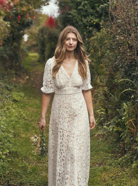 'Elodie' cotton lace dress