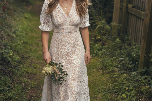 'Elodie' cotton lace dress