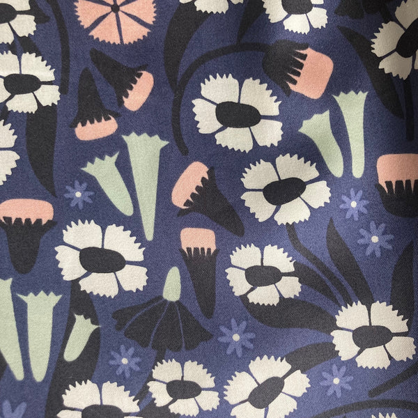 SALE - Floral print organic cotton print pyjamas & shirt size S