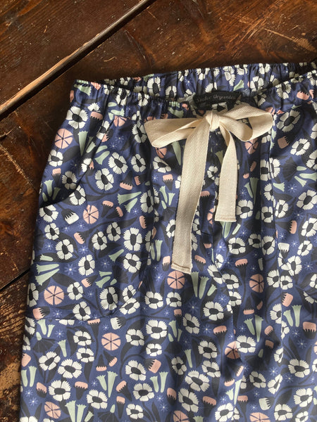 SALE - Floral print organic cotton print pyjamas & shirt size S