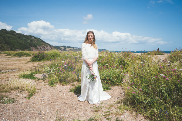 'Katarina' organic cotton/silk bridal skirt