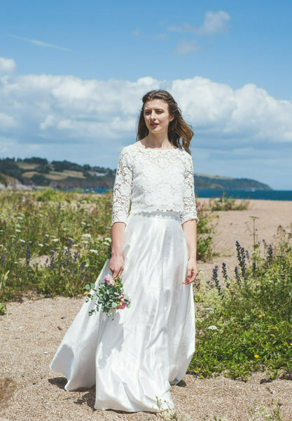 'Katarina' organic cotton/silk bridal skirt