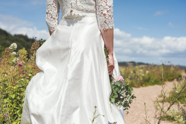 'Katarina' organic cotton/silk bridal skirt