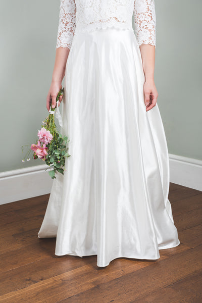 'Katarina' organic cotton/silk bridal skirt