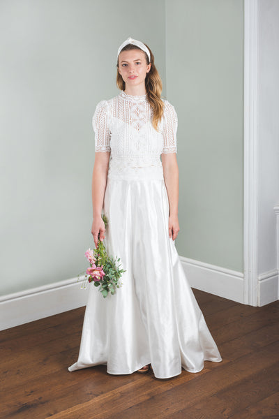 'Katarina' organic cotton/silk bridal skirt
