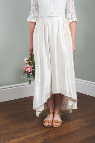 'Joy' hemp/silk bridal skirt