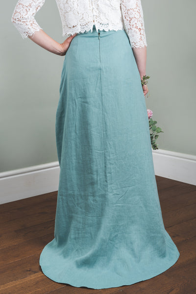 'Devon' linen bridal skirt