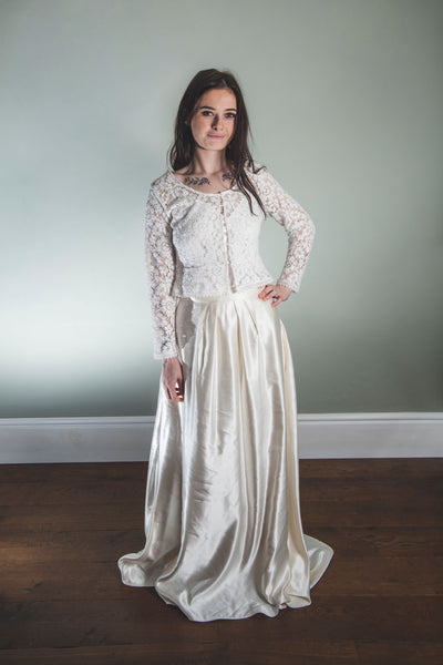 'Zoe' Cotton lace cardigan