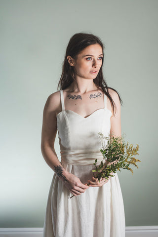 'Sweetheart' Linen Dress