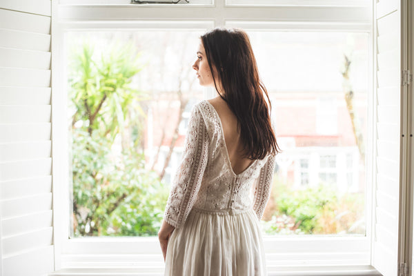 'Amy' low back bridal top