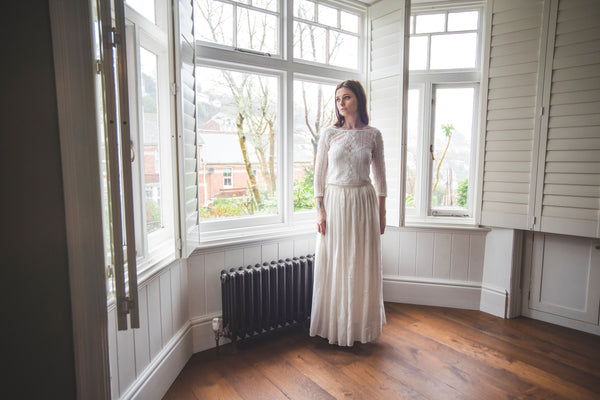 'Amy' low back bridal top