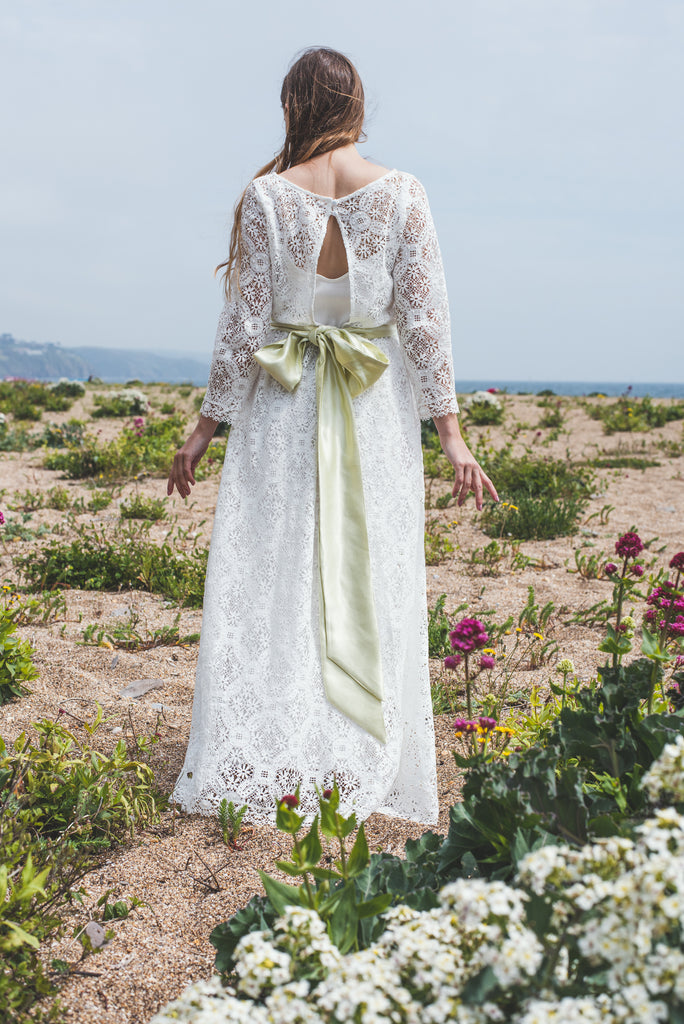 Silk sash for deals wedding dress