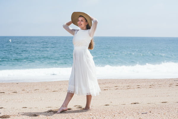 'Hope' Organic cotton 3/4 sleeve dress