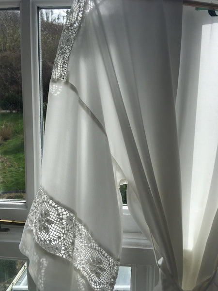 Kimono style dressing gown in bamboo/silk
